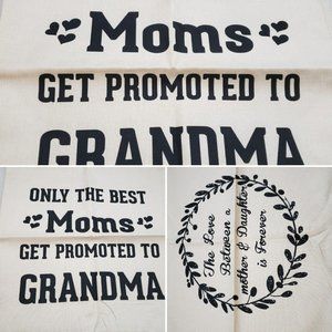 Mom Grandma and daughter 17x17 pillow covers